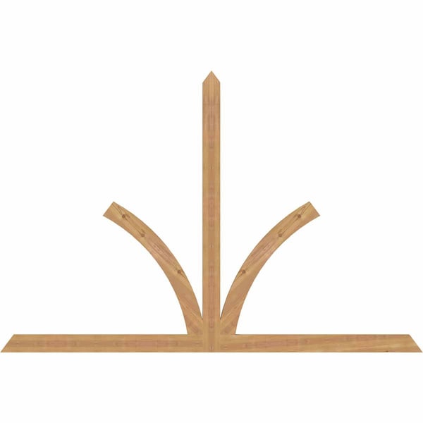 Ekena Millwork Richland Timber Gable Bracket, Western Red Cedar, 84"W x 56"H x 1 1/2"D x 3 1/2"F, 16/12 Pitch GBW084X56X0204RIC00SWR - main